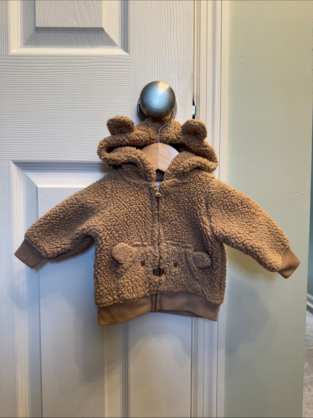 Carter's Brown Bear Newborn Sherpa Hoodie
